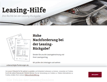 Tablet Screenshot of leasing-hilfe.de
